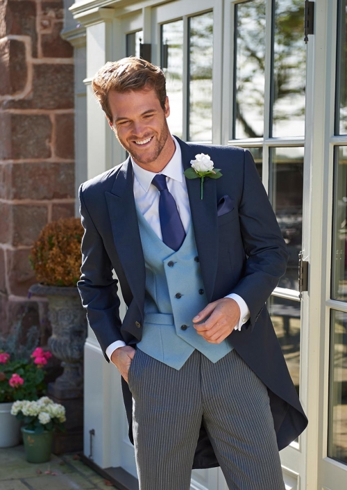 Navy Mohair