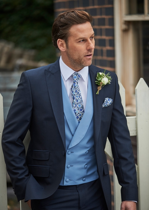 Navy Mohair Lounge Suit | Lounge Suits | Men's Wedding Hire | Coles ...