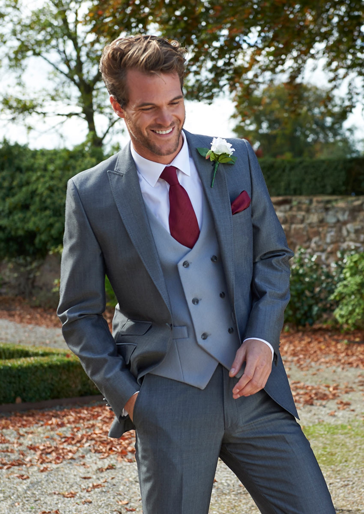 Silver Grey Mohair Lounge Suit