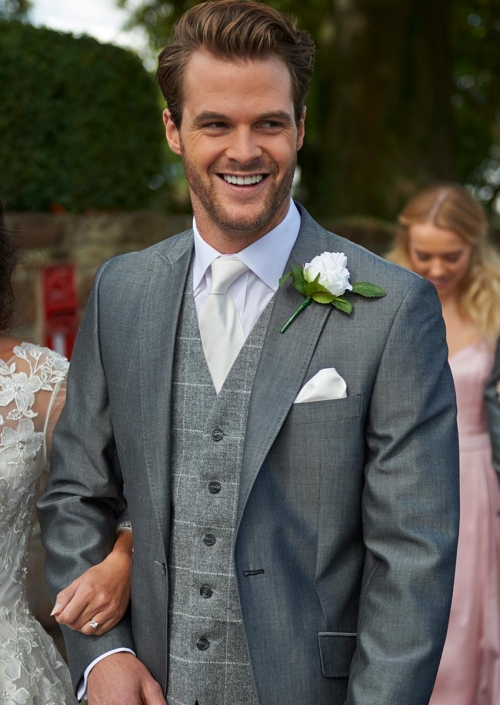 Silver Grey Mohair Lounge Suit