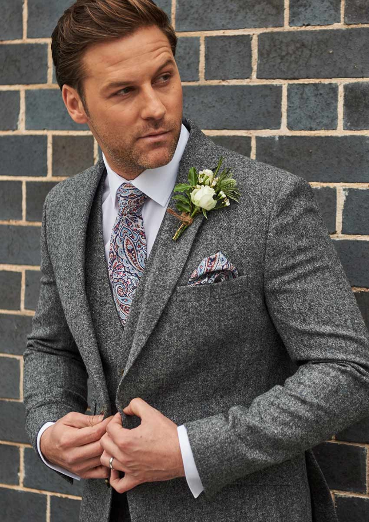 Grey Tweed Suit