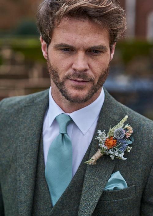 Green Tweed Suit