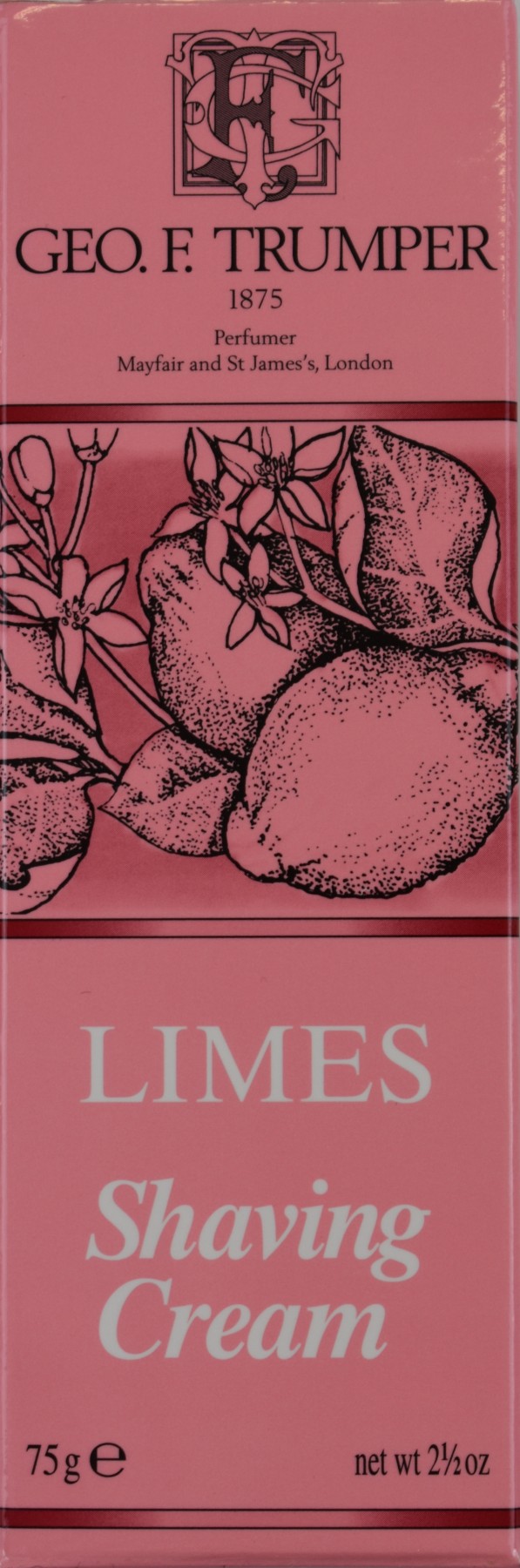 G F Trumpers Limes Shaving Cream Tube 75g Brands G F Trumpers