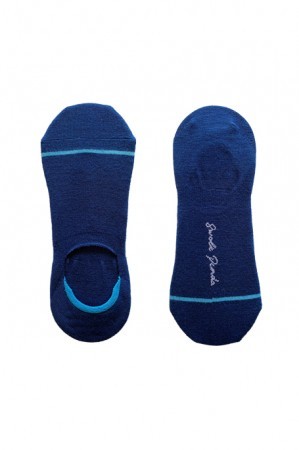 Swole Panda Invisible Ankle Sock - Blue