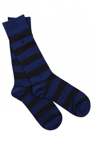 Striped Bamboo - Navy /Blue